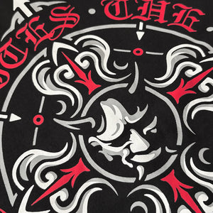lose-up detail of graphic print on back of hoodie -2 – Anatta