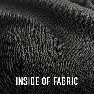 inside of fabric of the Japanese style black flap pocket pants - anatta streetwear