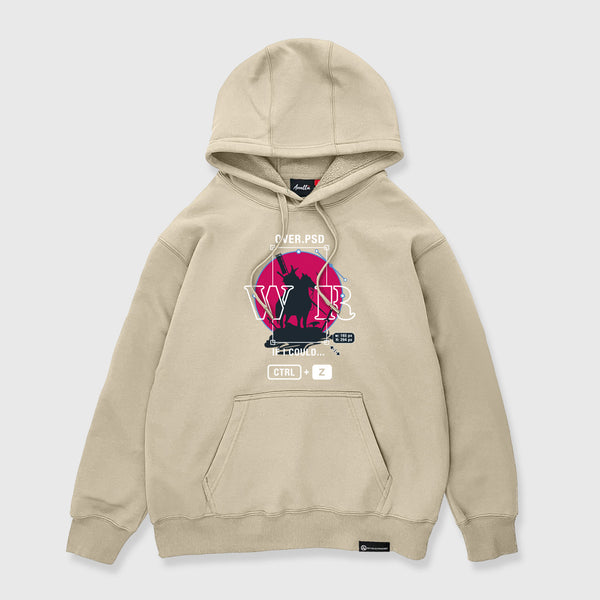 Ctrl+Z - A Japanese style black hoodie featuring a unique japanese warrior graphic design on the front. 