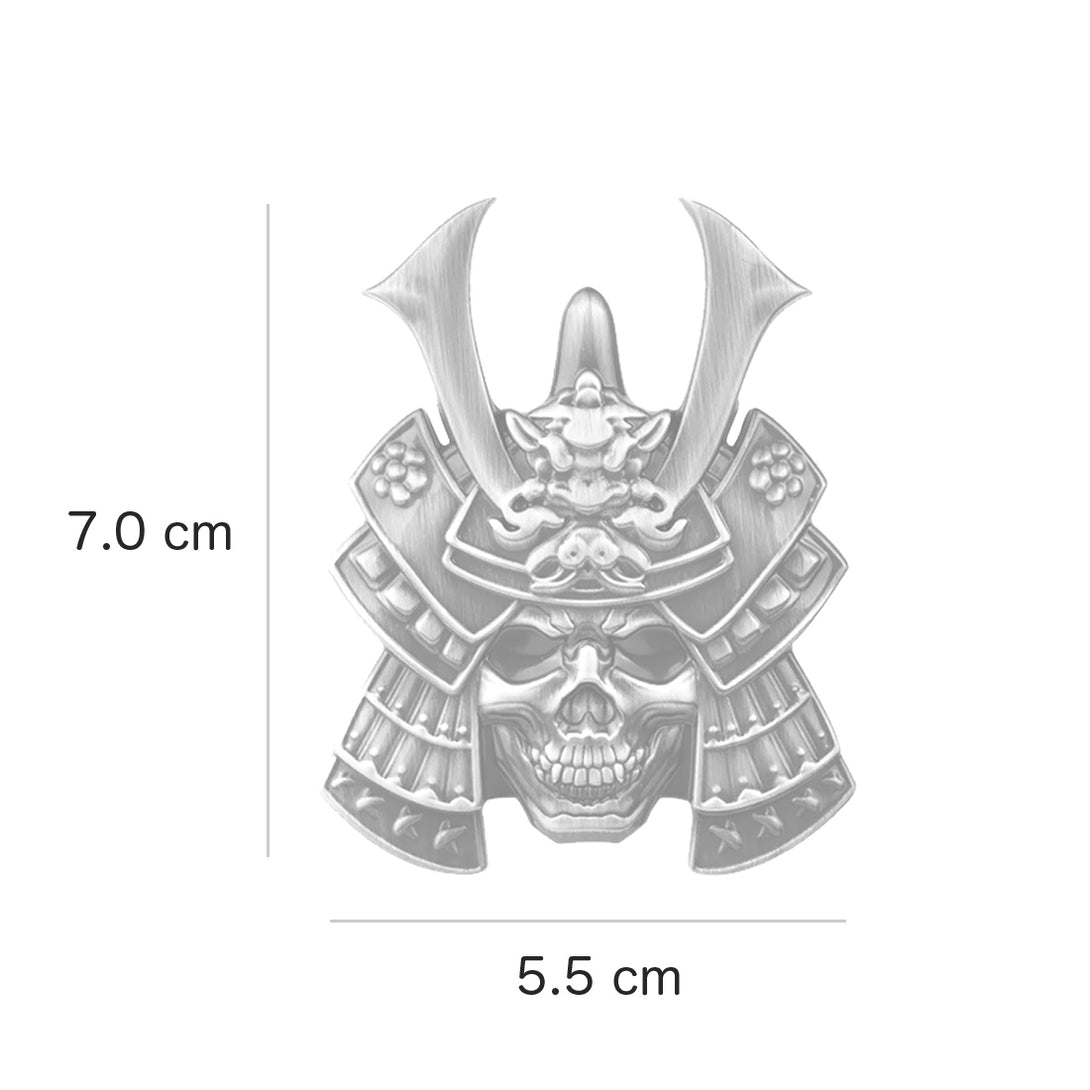 Ghost Samurai - 3D Metal Sticker - Car Decal - Metal Decal -4