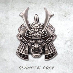 Hannya Samurai - 3D Metal Sticker - Car Decal - Metal Decal -4