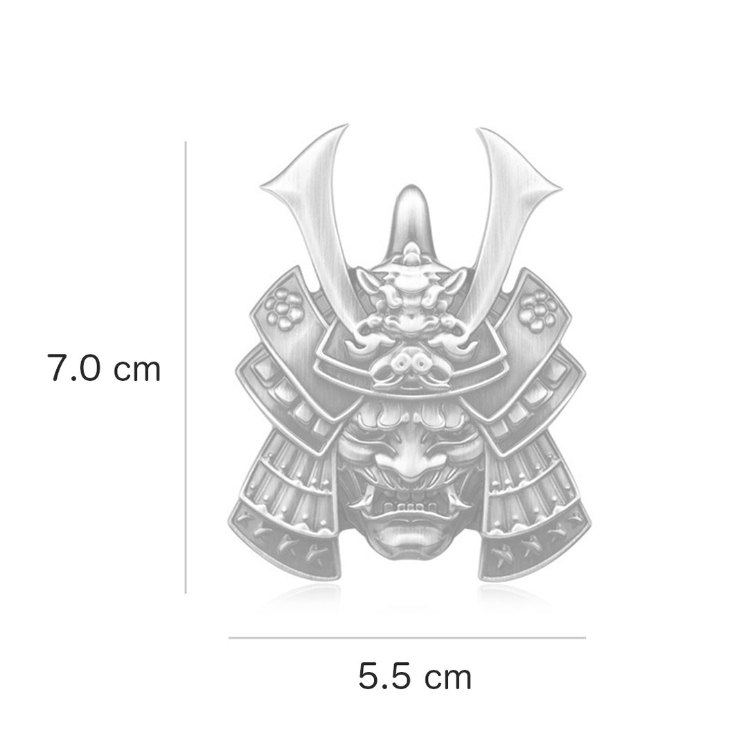 Hannya Samurai - 3D Metal Sticker - Car Decal - Metal Decal  -5