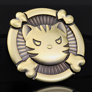 Angry Cat - 3D Metal Sticker - Car Decal - Metal Decal -2
