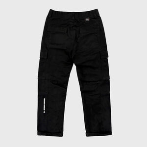 back view of black cargo pants - Anatta Streetwear