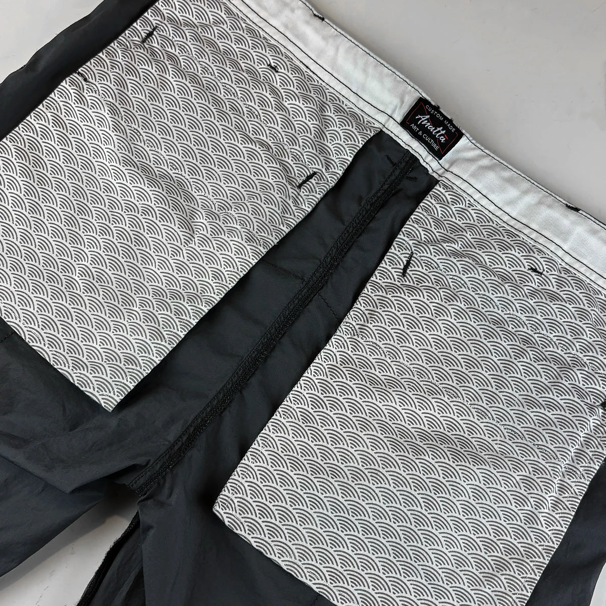 Thick pocket fabric with cloud graphic detail -  - Anatta Streetwear