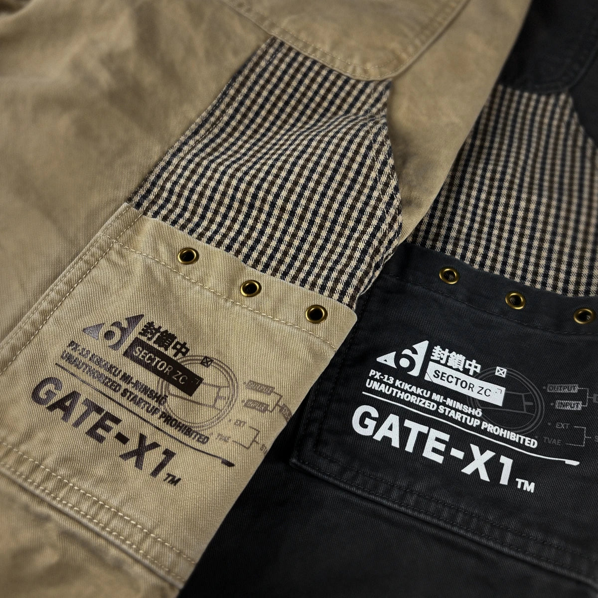 Close-up of utility pocket detailing on cargo pants - Anatta Streetwear