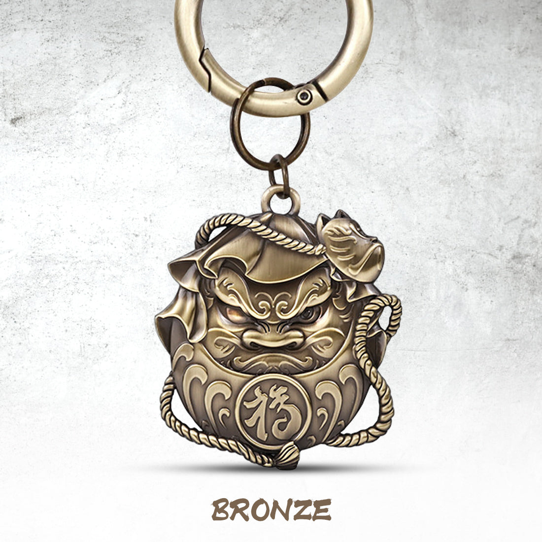 Daruma - Metal Keychain -1