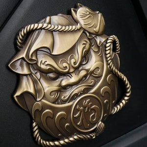 Daruma - 3D Metal Sticker - Car Decal - Metal Decal -2