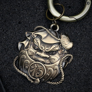 Daruma - Metal Keychain -3