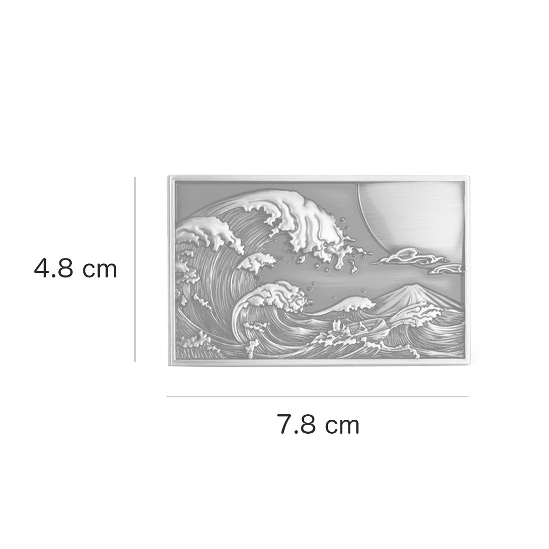 Great Wave - 3D Metal Sticker - Car Decal - Metal Decal -4