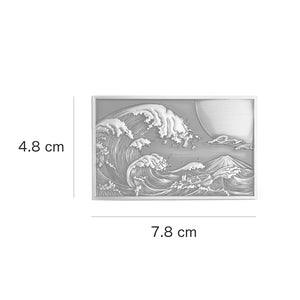 Great Wave - 3D Metal Sticker - Car Decal - Metal Decal -4