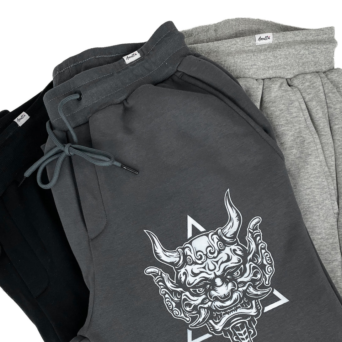 Sins Exist In Human Minds - Japanese style sweatpants in three different colors